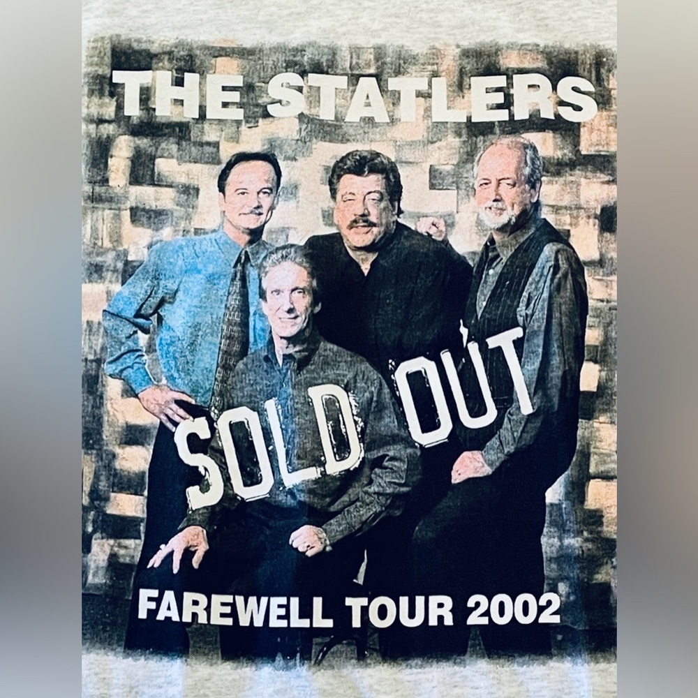 VTG 2002 Statler Brothers Farewell Tour T-Shirt XL
Made in USA